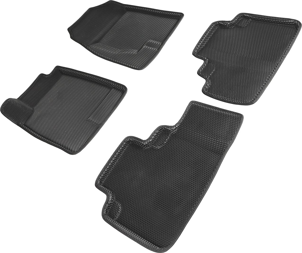 Коврики Seintex 3D EVA Соты для салона Haval F7x 2019-2026 ЧЕРНЫЕ. Артикул 95160