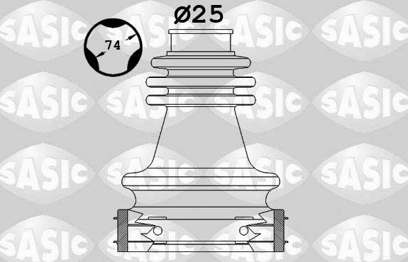 Пыльник ШРУСа внутренний Sasic для Renault Trafic II 2001-2014. Артикул 1904048