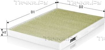 Салонный фильтр  Tecneco Filters для Audi A3 I (8L) 1996-2003. Артикул CKA8869
