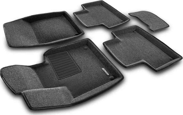 Коврики текстильные Euromat 3D Business для салона Volvo XC90 II 2015-2026 СЕРЫЕ. Артикул EMC3D-005509G