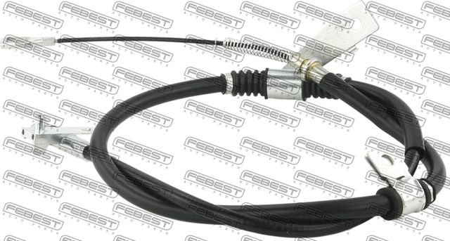 Трос ручника (тросик ручного тормоза) Febest задний левый для SsangYong Rexton III 2012-2017. Артикул 14100-REXDISCLH