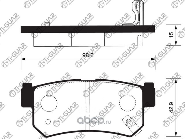 Тормозные колодки (TI-Guar). Артикул TG0440