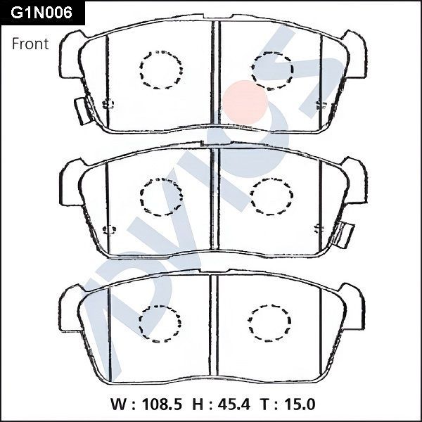 Тормозные колодки Advics. Артикул G1N006