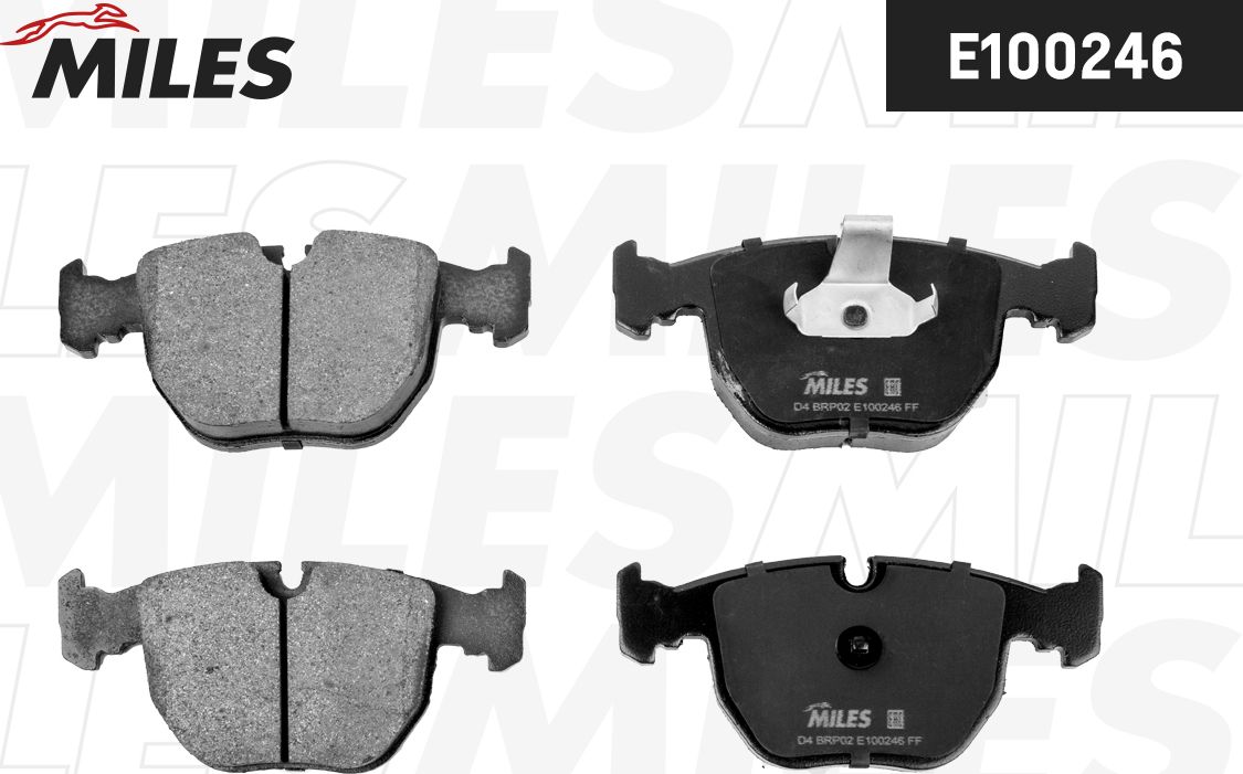 Тормозные колодки Miles (Semi-Metallic). Артикул E100246