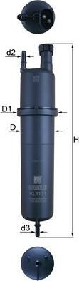 Топливный фильтр Mahle. Артикул KL 1131