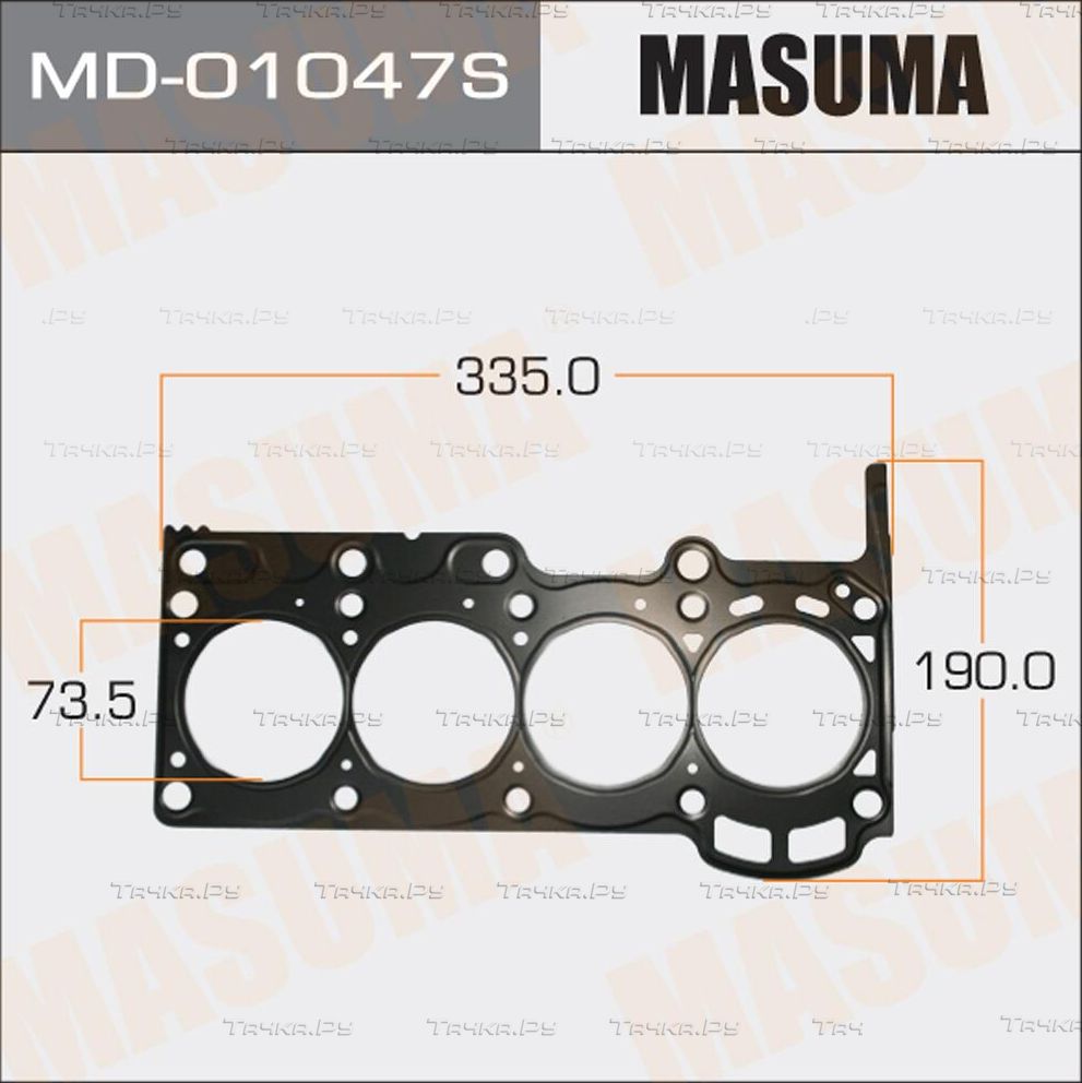 Прокладка ГБЦ Masuma для Toyota Rush I 2006-2016. Артикул MD-01047S