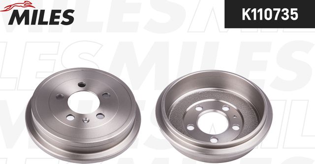 Тормозной барабан Miles задний для Audi A2 2000-2005. Артикул K110735