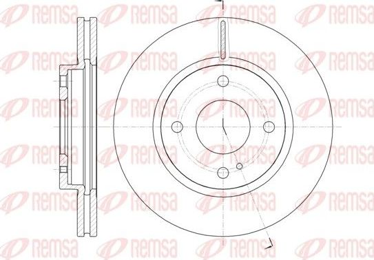 Тормозной диск Remsa. Артикул 61299.10