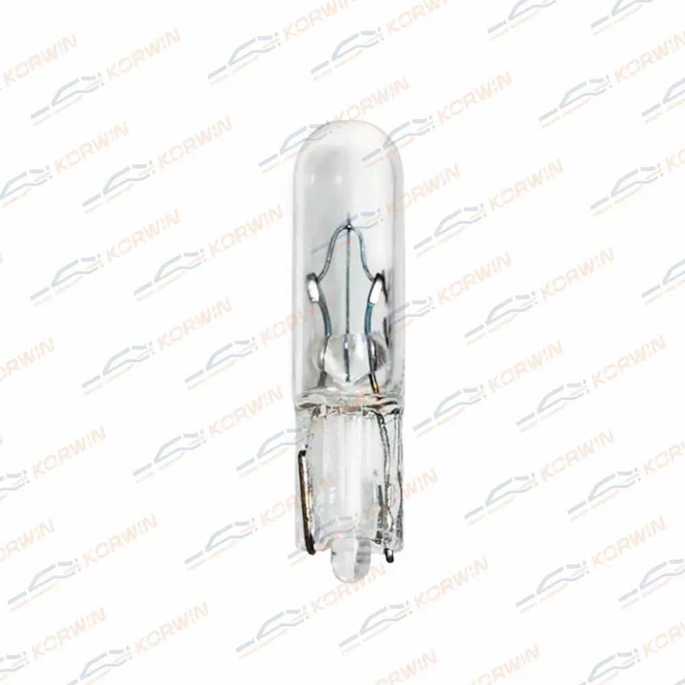 Лампа накаливания W1,2W T5 12V 1,2W W2x4,6d у (Korwin). Артикул KWYN0036