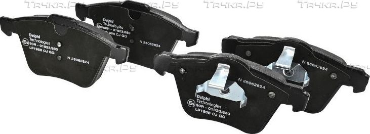 Тормозные колодки Delphi (Low-Metallic) передние для Volvo S60 Cross Country 2015-2018. Артикул LP1968