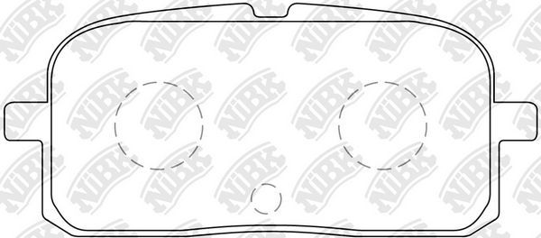 Тормозные колодки NiBK задние для Toyota Paseo I (L40) 1988-1995. Артикул PN1178