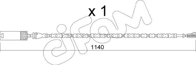 Датчик износа тормозных колодок  Metelli задний для BMW X1 I (E84) 2010-2015. Артикул SU.301