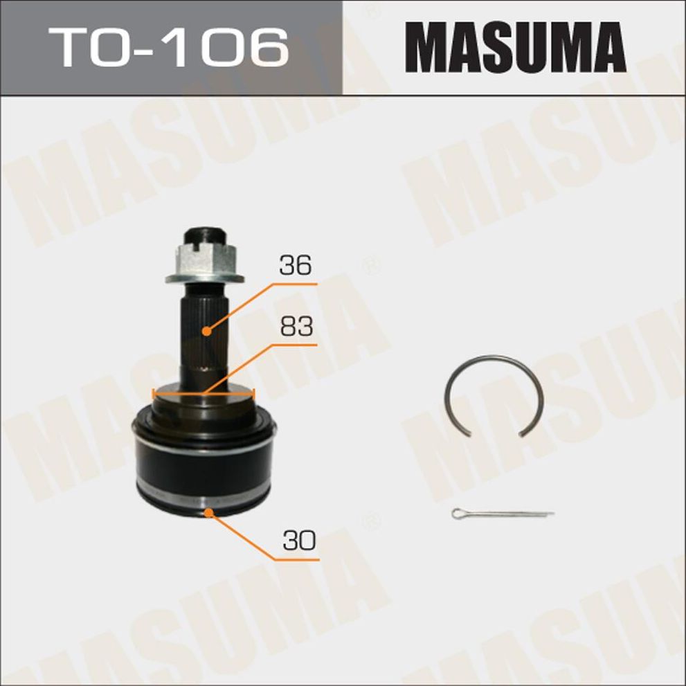 Шрус наружный (граната) Masuma. Артикул TO-106