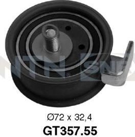 Натяжной ролик (натяжитель) ремня ГРМ NTN / SNR. Артикул GT357.55