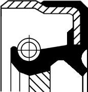 Сальник коленвала Corteco (FPM (Fluor-Kautschuk)) внутренний для BMW 8 I (E31) 1990-1999. Артикул 20026342B