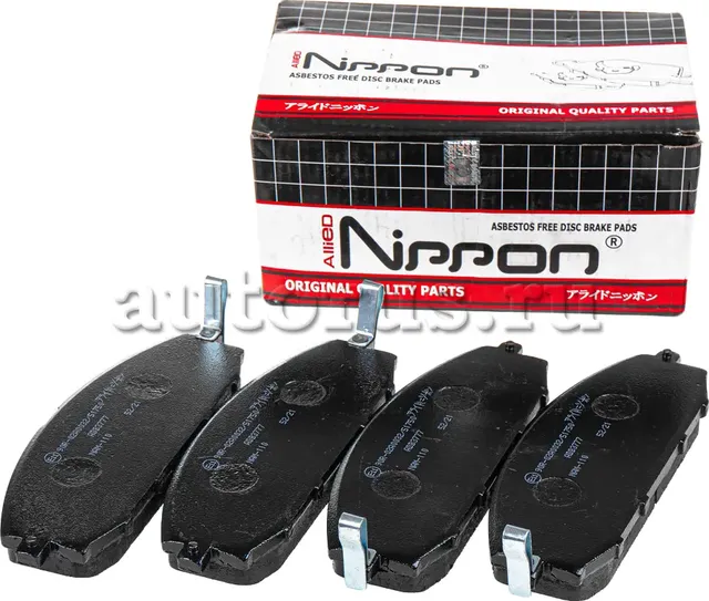 Колодки тормозные дисковые | перед | (Allied Nippon). Артикул ADB3777