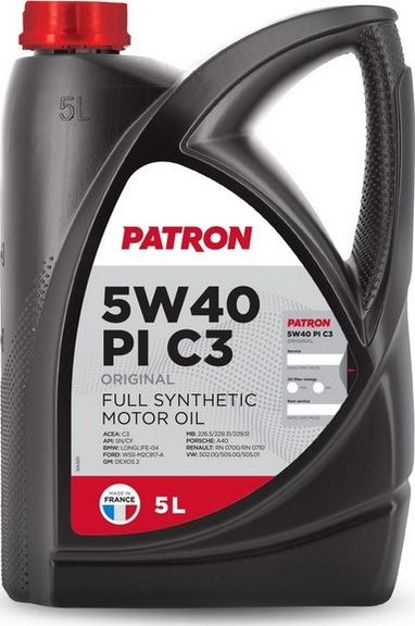 Масло моторное синтетическое (Patron). Артикул 5W40PIC35LORIGINAL