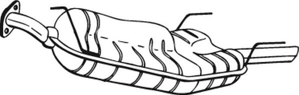 Глушитель (задняя часть) Bosal для Opel Vectra B 1995-2003. Артикул 185-411