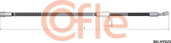 Тормозной шланг Cofle. Артикул 92.BH.HY025