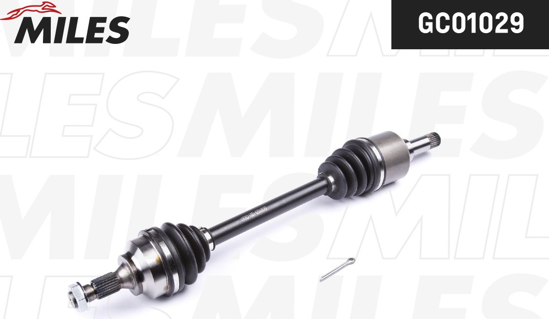 Полуось (привод в сборе, приводной вал) Miles. Артикул GC01029