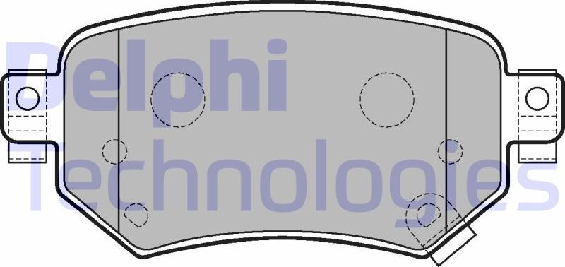 Тормозные колодки Delphi (Low-Metallic). Артикул LP3234