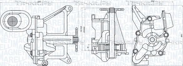 Масляный насос Magneti Marelli для Ford C-MAX II 2010-2019. Артикул 351516000051