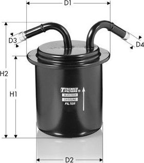Топливный фильтр  Tecneco Filters. Артикул IN64