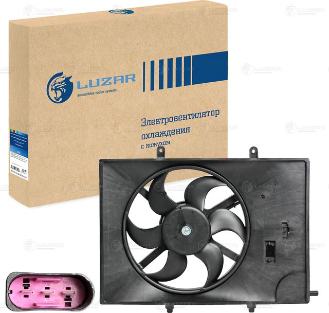 Вентилятор радиатора двигателя Luzar для Great Wall Hover 2005-2008. Артикул LFK 3005
