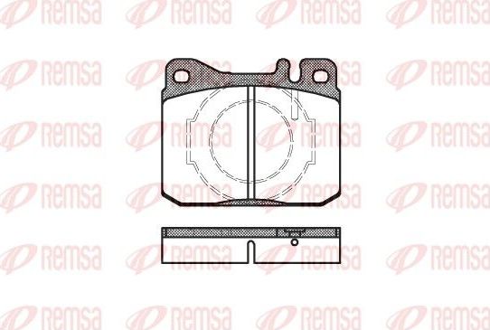 Тормозные колодки Remsa. Артикул 0010.40