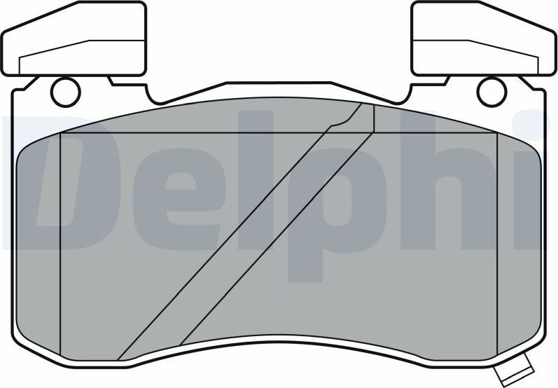 Тормозные колодки Delphi (Low-Metallic). Артикул LP3396
