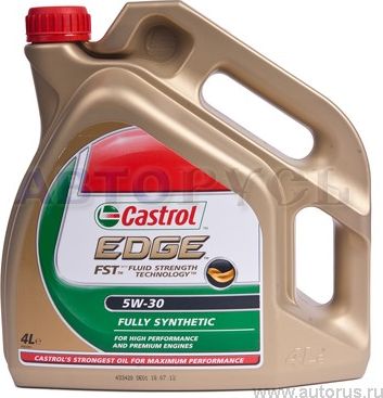 Castrol 5W30 (4L) EDGE TITANIUM FST_масло моторное! синт./ VW 504 00/507 00, MB. Артикул 14F948