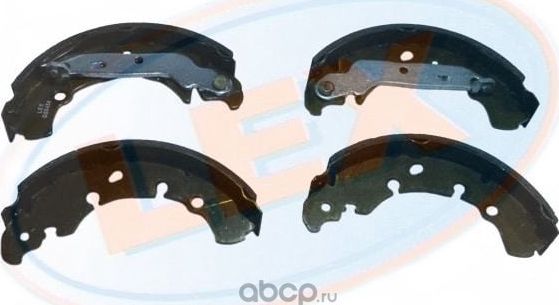 Колодки тормозные задние барабанные (LEX). Артикул 32518