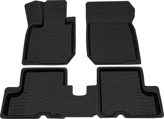 Коврики Rezkon резиновые для салона Renault Duster 2WD I 2012-2015. Артикул 1029005100