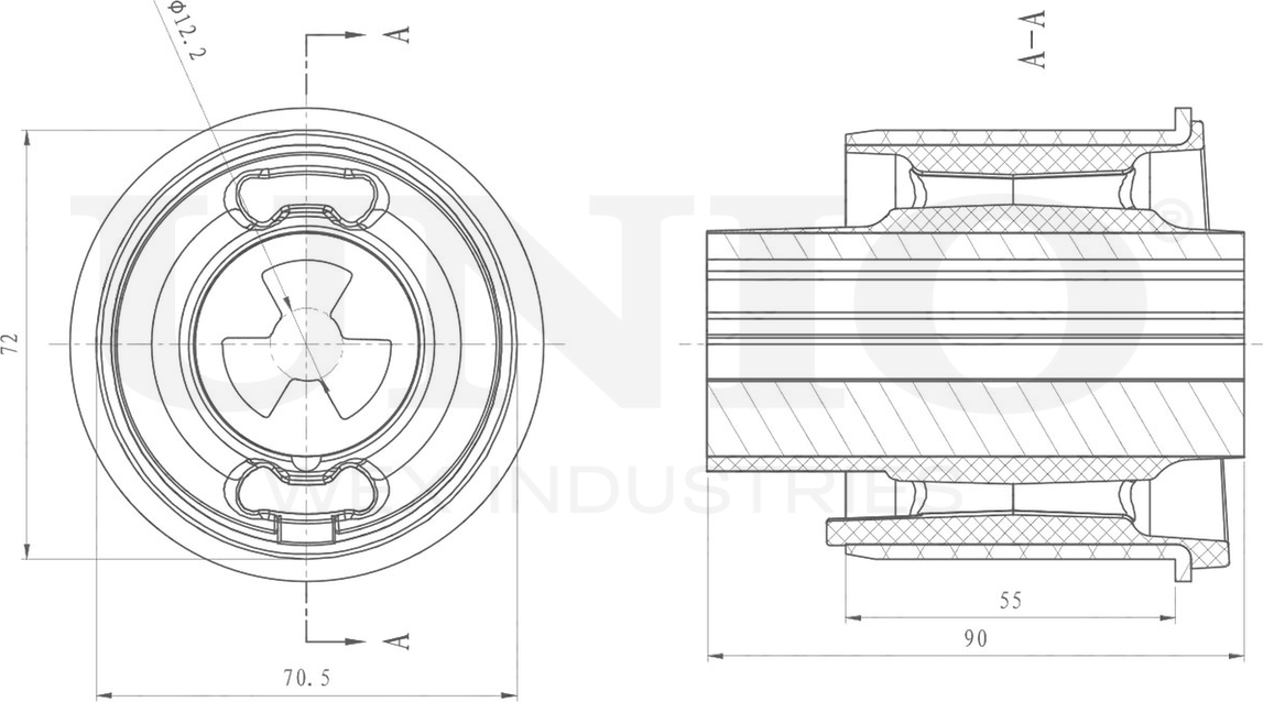 Сайлентблок балки (Unio). Артикул RMP-20019