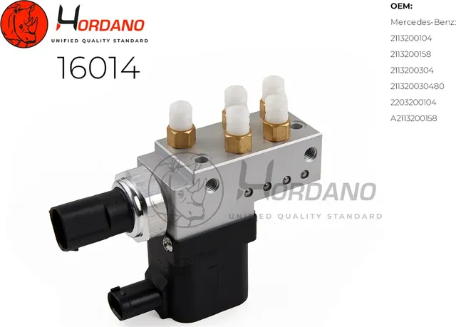 Блок клапанов пневмоподвески (Hordano). Артикул 16014