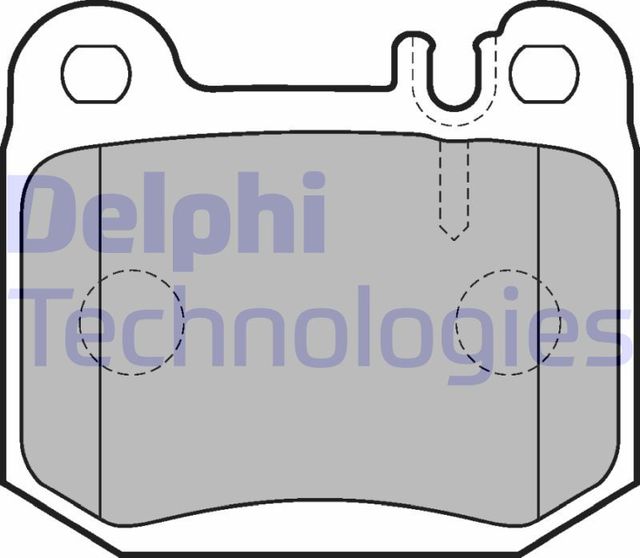 Тормозные колодки Delphi (Low-Metallic) задние для Maserati Quattroporte V 2004-2012. Артикул LP1705
