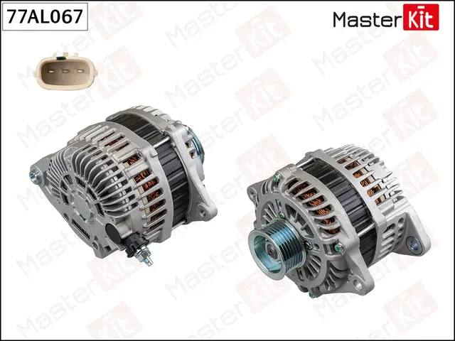 77AL067 Генератор\ NISSAN MURANO (Z51) 3.5 130A (14V 130A) (Master KIT) Master KIT. Артикул 77al067