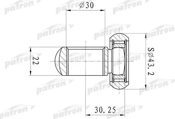 Трипоид Patron для Alfa Romeo Giulietta III 2010-2026. Артикул PTD006