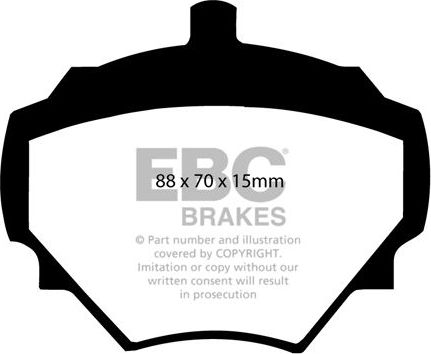 Тормозные колодки EBC Brakes задние для Land Rover Defender I 1990-2016. Артикул DP6294