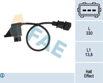 Датчик положения распредвала FAE для Opel Vectra B 1995-2000. Артикул 79234
