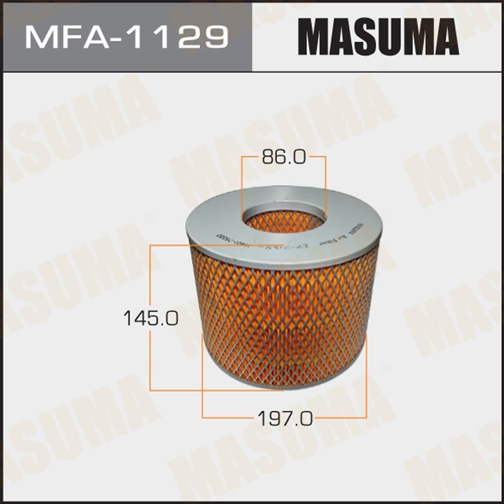 Воздушный фильтр Masuma. Артикул MFA-1129