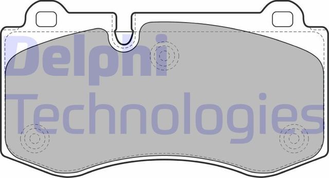 Тормозные колодки Delphi (Low-Metallic). Артикул LP1980