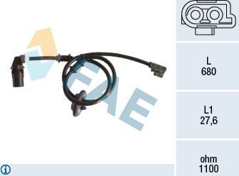 Датчик ABS FAE. Артикул 78199