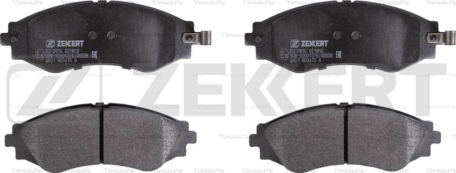 Тормозные колодки Zekkert передние для Daewoo Nubira I 1999-2003. Артикул BS-2810