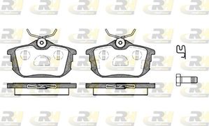 Тормозные колодки RoadHouse задние для Mitsubishi Colt VI (Z20/Z30) 2004-2012. Артикул 2605.02