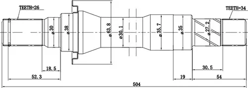 ПОЛУОСЬ (Zikmar) Zikmar. Артикул Z88103R