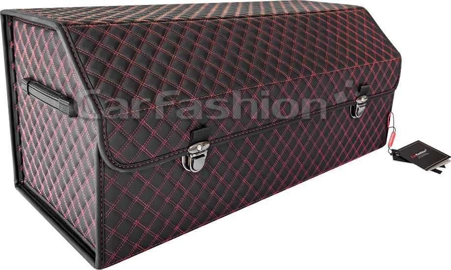 Органайзер CarFashion в багажник TREVEL L Черный/Красный. Артикул 45039
