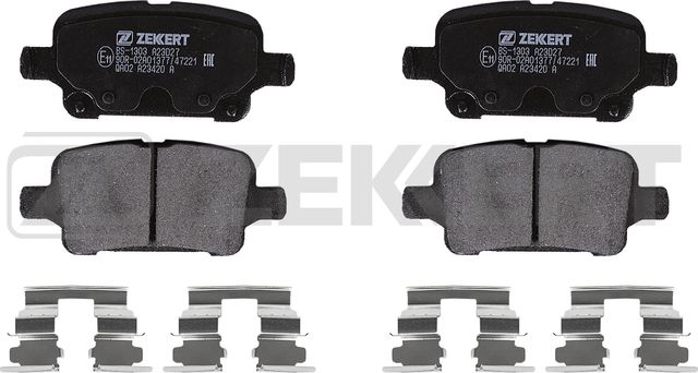 Тормозные колодки Zekkert задние для Opel Insignia II 2017-2026. Артикул BS-1303