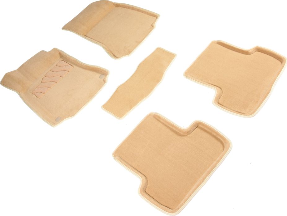 Коврики Seintex 3D ворсовые для салона Mercedes-Benz GLA-Класс X156 2014-2018 БЕЖЕВЫЕ. Артикул 91108