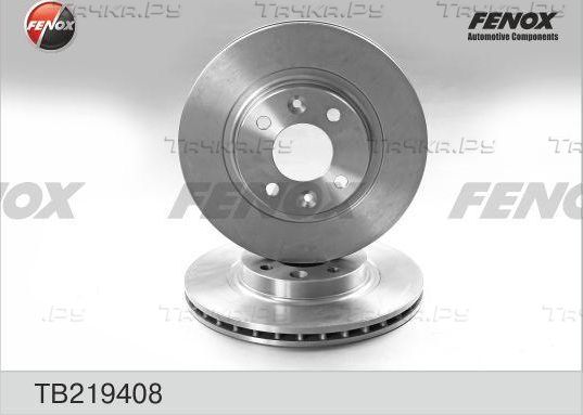 Тормозной диск Fenox передний для Renault Clio IV 2012-2019. Артикул TB219408